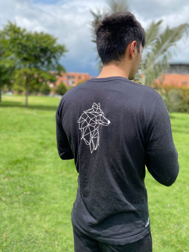Camibuso Lobo Geométrico Hombre