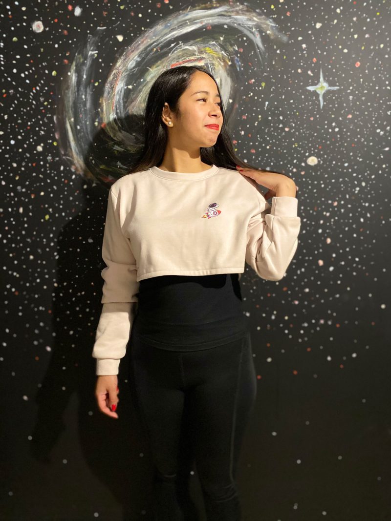 CropTop Cuello Redondo ASTRONAUTA Mujer - Image 3