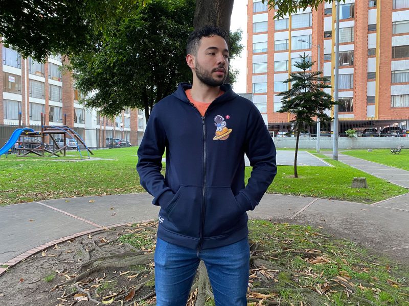 Hoodie Con Cremallera Astronauta Unisex - Image 3